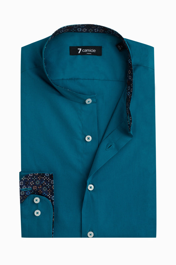 Camicia Uomo Caravaggio Sport Popelin Stretch Verde