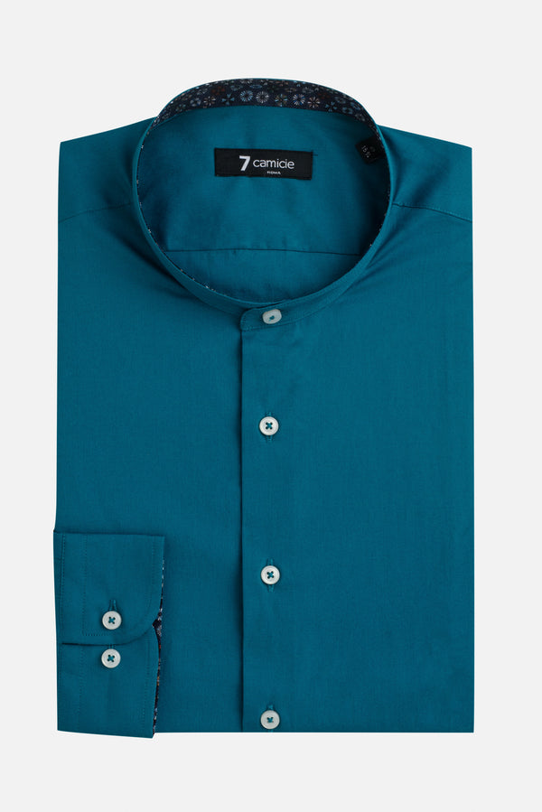 Caravaggio Sport Herren Hemd Poplin Stretch Grun