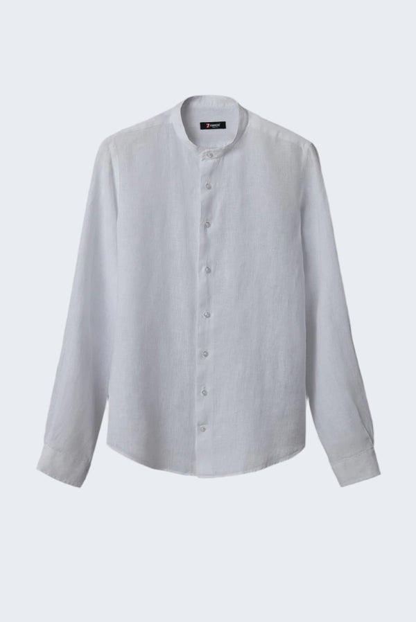 Camicia Uomo Caravaggio Essential Lino Bianco