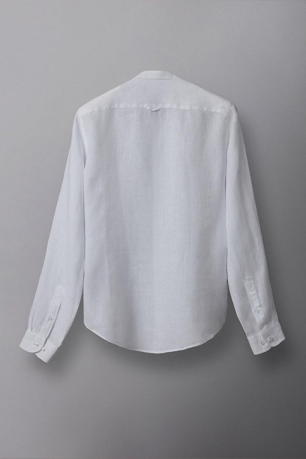 Camicia Uomo Caravaggio Essential Lino Bianco