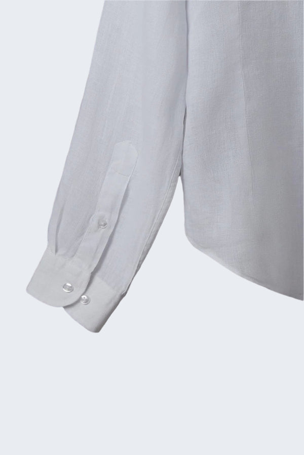 Camicia Uomo Caravaggio Essential Lino Bianco
