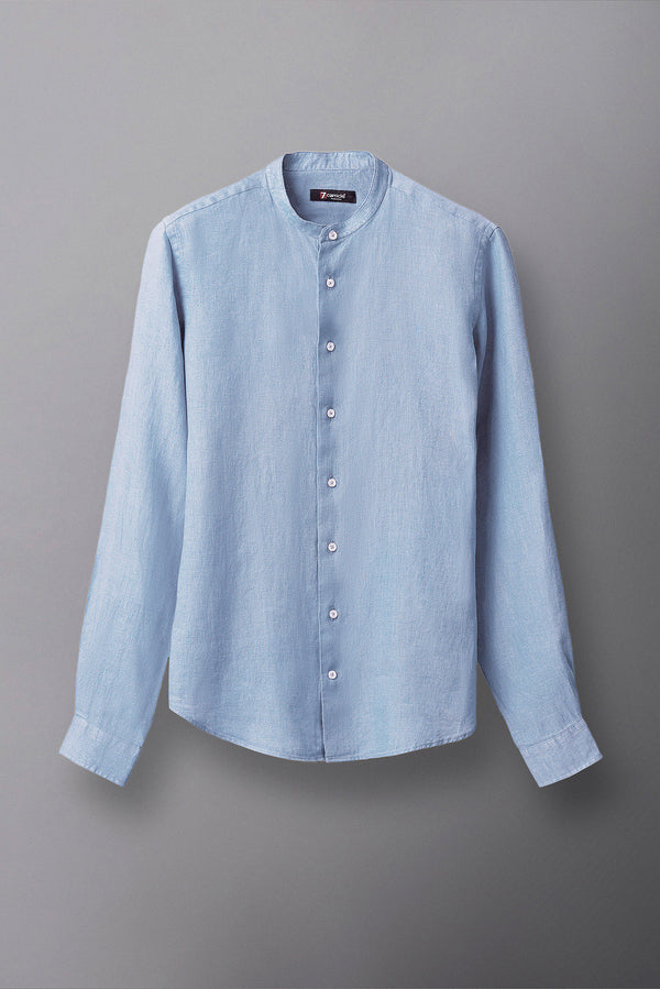 Caravaggio Essentials Linen Man Shirt Light Blue