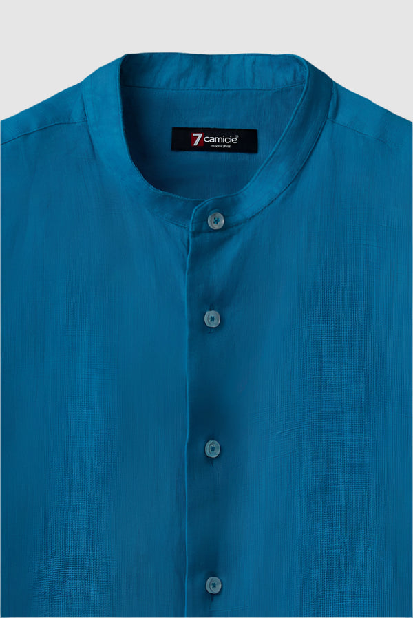 Caravaggio Essential Herren Hemd Leinen Hellblau