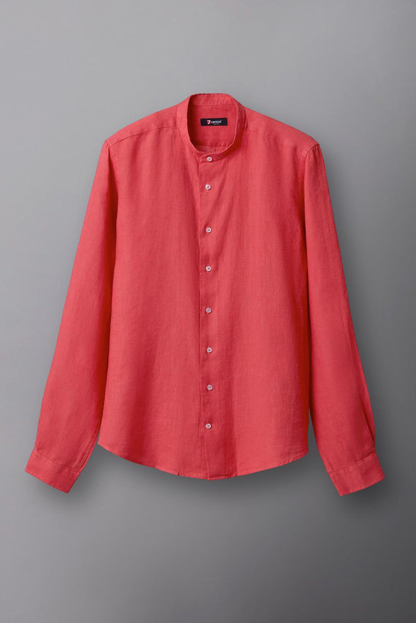 Chemise Homme Caravaggio Essential Lin Rouge