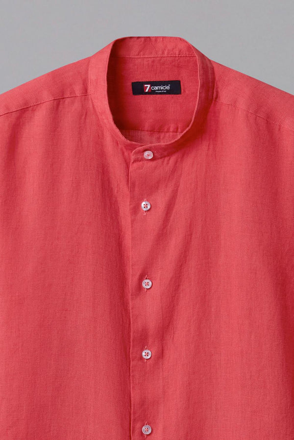 Chemise Homme Caravaggio Essential Lin Rouge