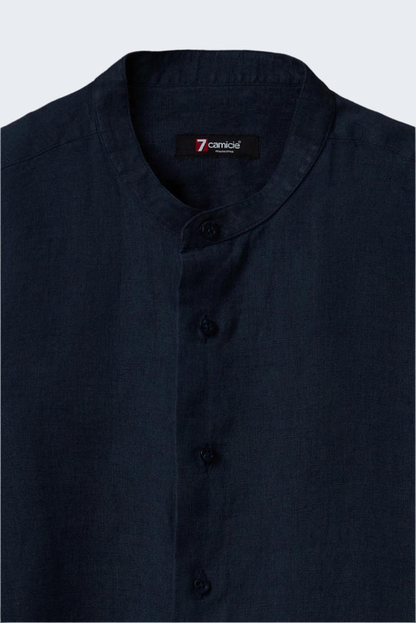 Camicia Uomo Caravaggio Essential Lino Blu