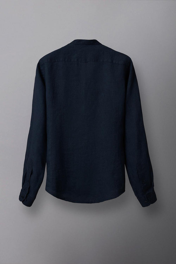 Caravaggio Essential Herren Hemd Leinen Blau