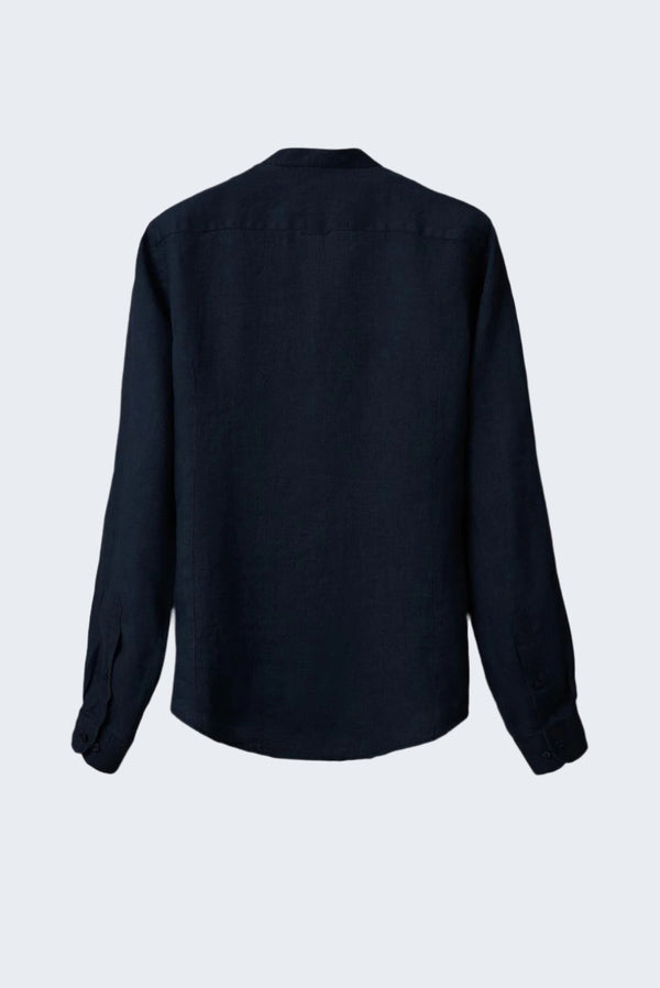 Camicia Uomo Caravaggio Essential Lino Blu