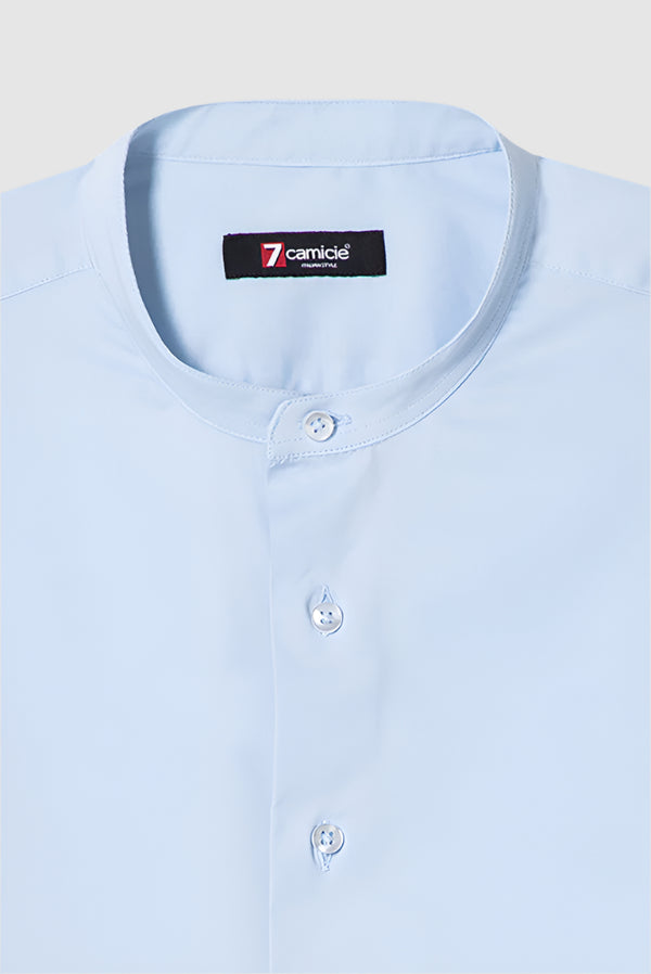 Camicia Uomo Caravaggio Popelin Stretch Celeste
