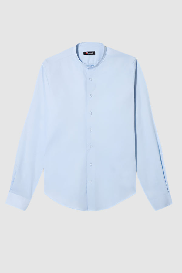 Camicia Uomo Caravaggio Popelin Stretch Celeste