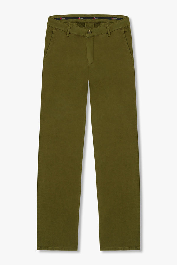 Pantaloni Uomo Cotone Verde