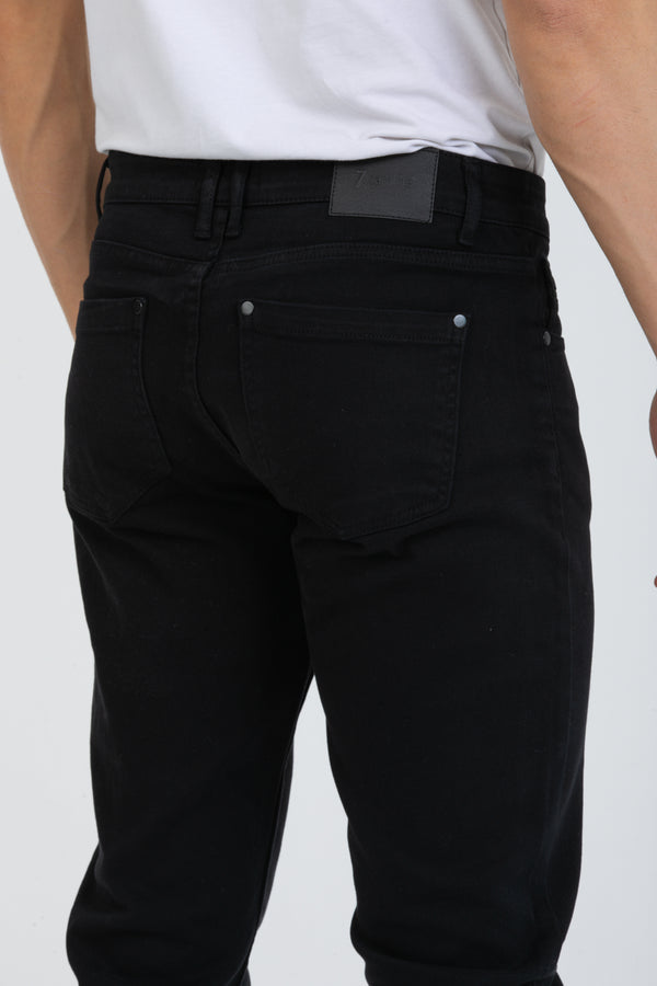 Pantaloni Uomo Cotone elastico Nero