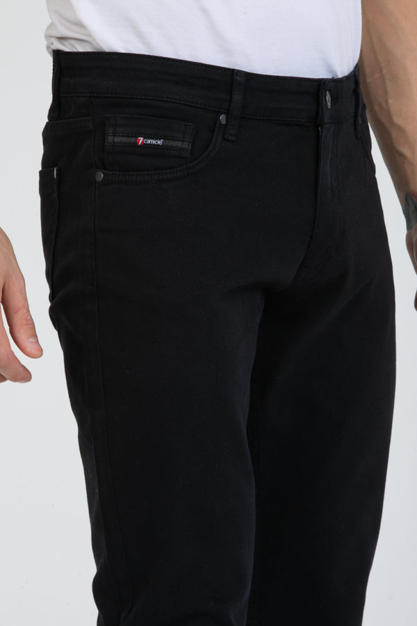 Cotton Stretch Man Pant Black
