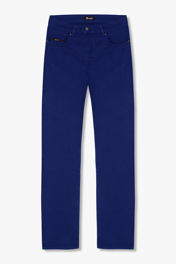 Cotton Stretch Man Pant Blue