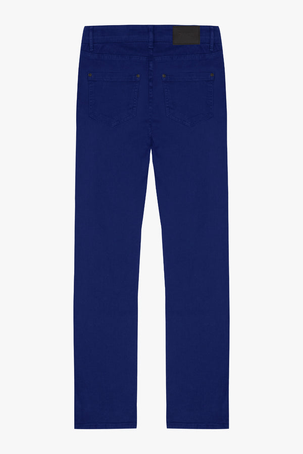 Pantalones Hombre Algodon elástico Azul