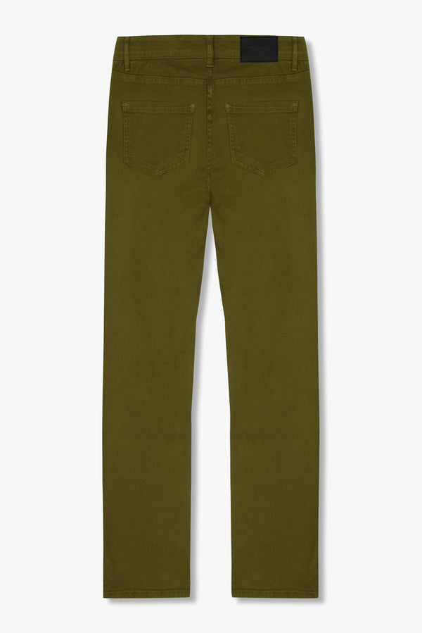 Cotton Stretch Man Pant Green