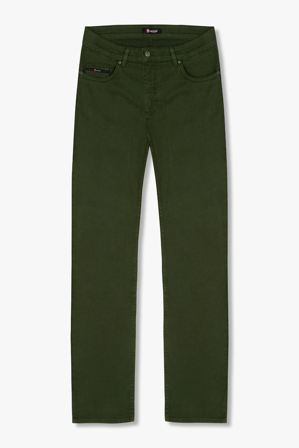 Pantaloni Uomo Cotone elastico Verde