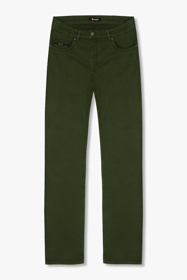 Cotton Stretch Man Pant Green