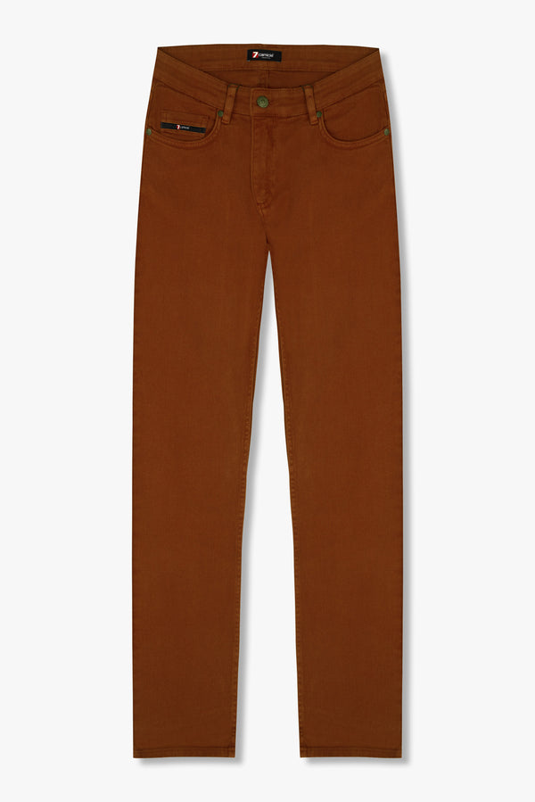 Cotton Stretch Man Pant Orange
