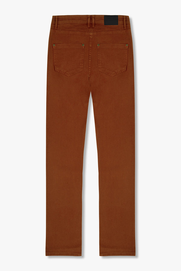 Pantaloni Uomo Cotone elastico Arancione