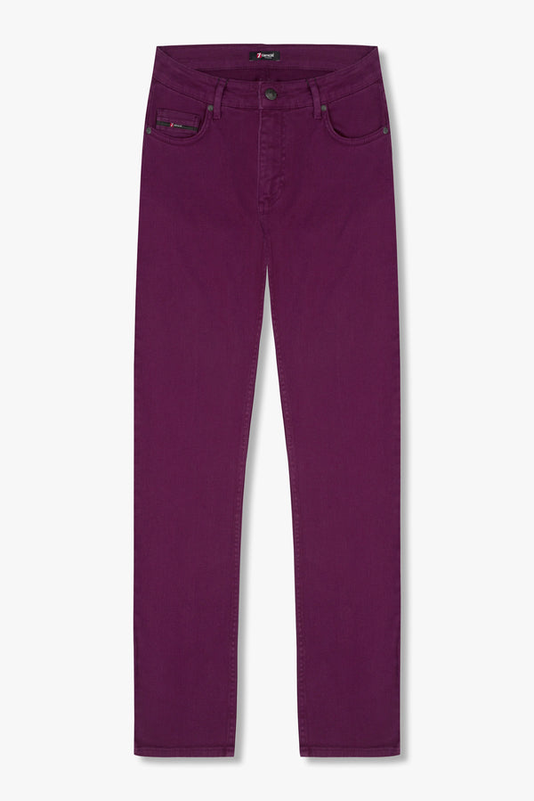 Pantalones Hombre Algodon elástico Morado