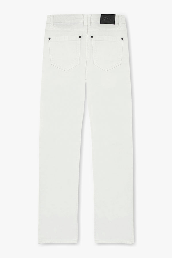 Cotton Stretch Man Pant White