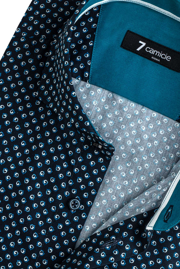 Firenze Sport Poplin Man Shirt Blue Light Blue