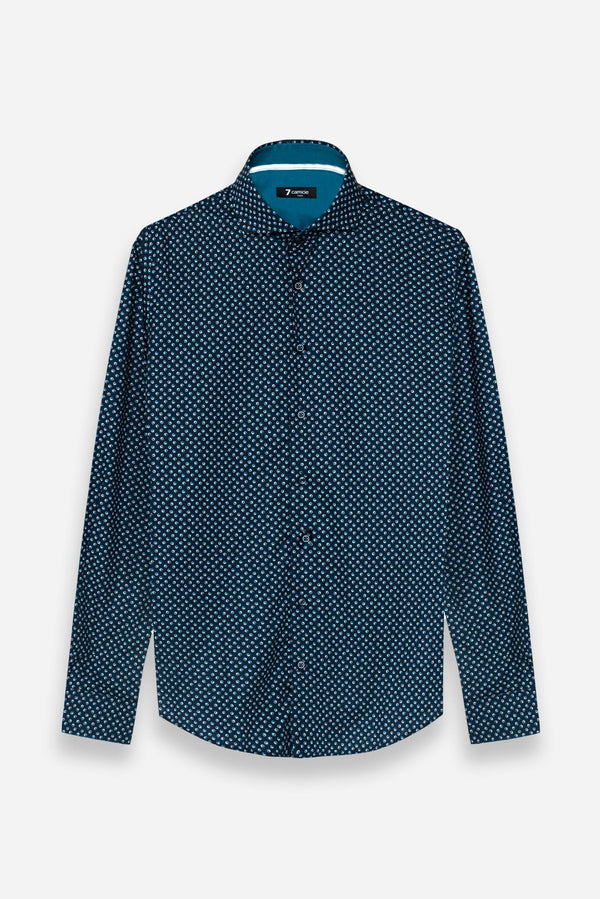 Camicia Uomo Firenze Sport Popelin Blu Celeste