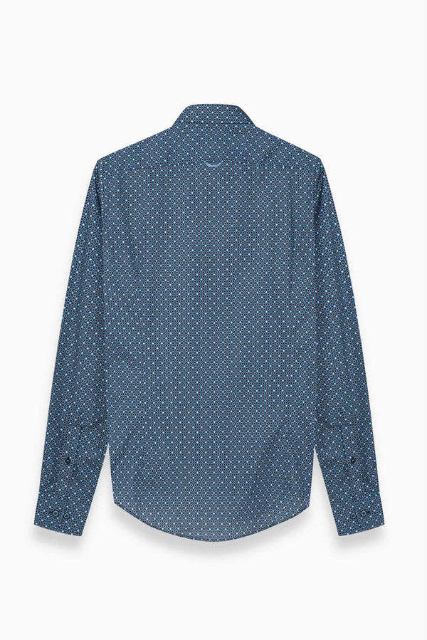 Firenze Sport Poplin Man Shirt Blue Light Blue