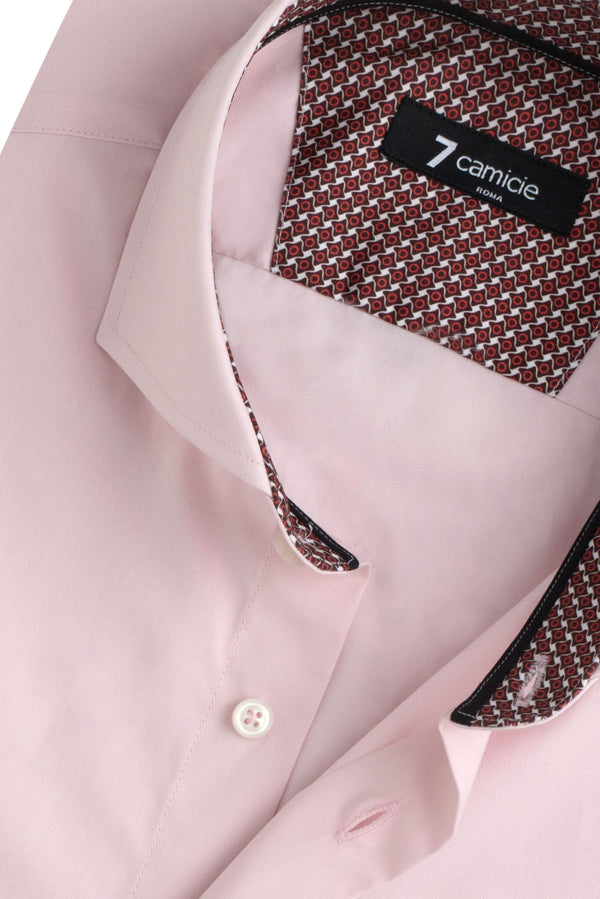 Camicia Uomo Firenze Sport Popelin Stretch Rosa