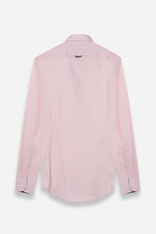 Firenze Sport Poplin Stretch Man Shirt Pink