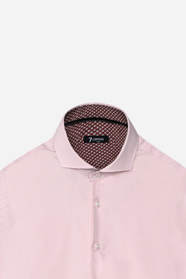Camicia Uomo Firenze Sport Popelin Stretch Rosa