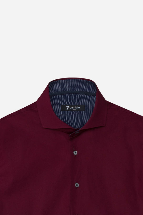 Camicia Uomo Firenze Sport Popelin Stretch Rosso