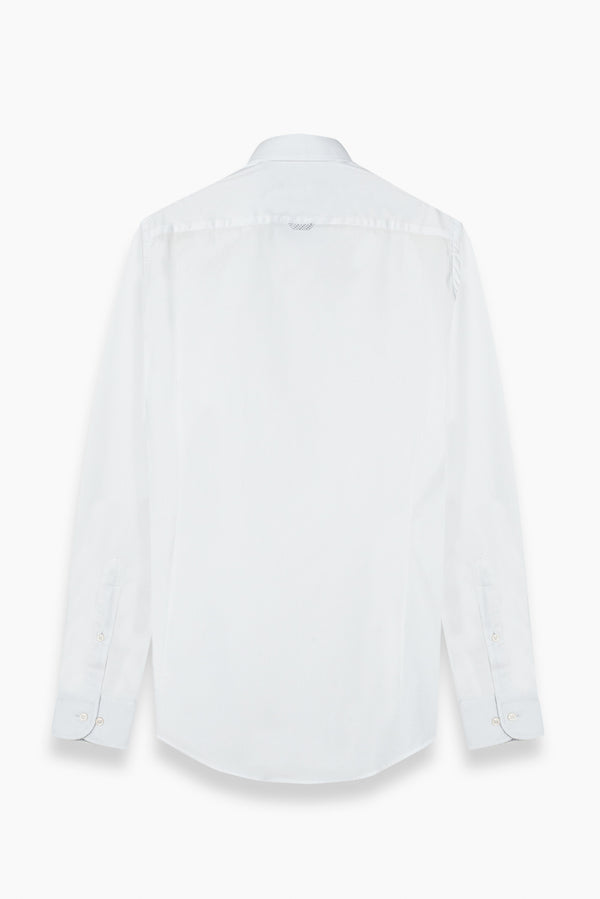 Firenze Sport Poplin Stretch Man Shirt White