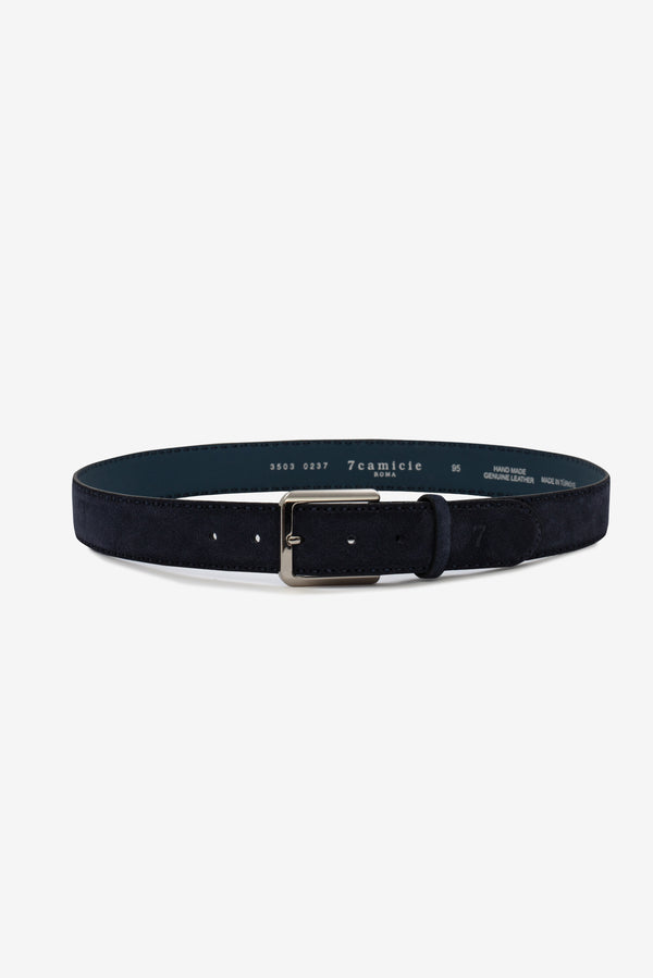 Roma Leather Man Belt Blue