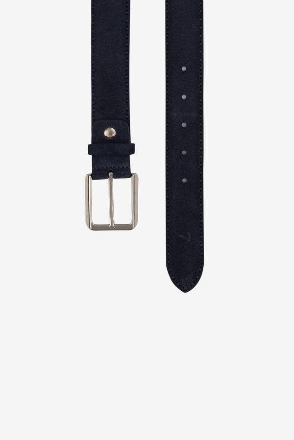 Roma Leather Man Belt Blue