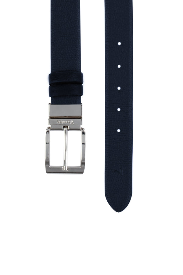 Leather Man Belt Blue Black