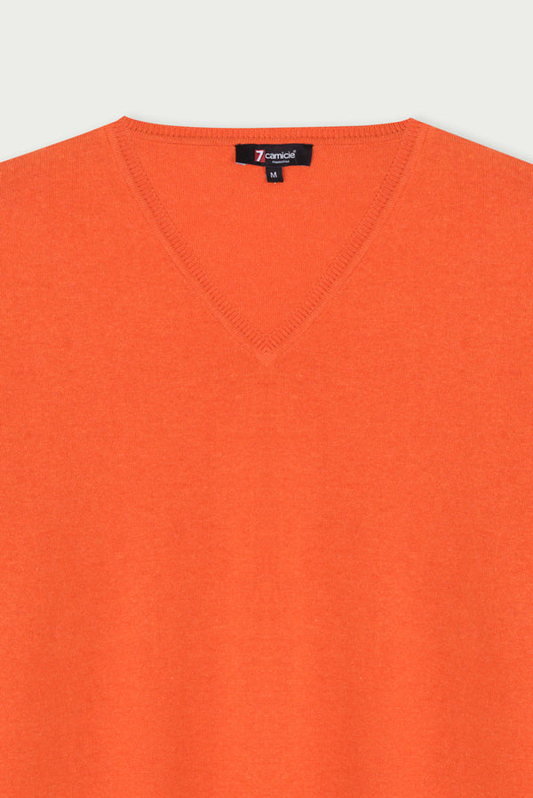 Microfiber Man Sweater Orange