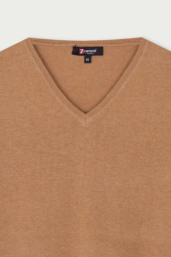 Maglione Uomo Microfibra Marrone