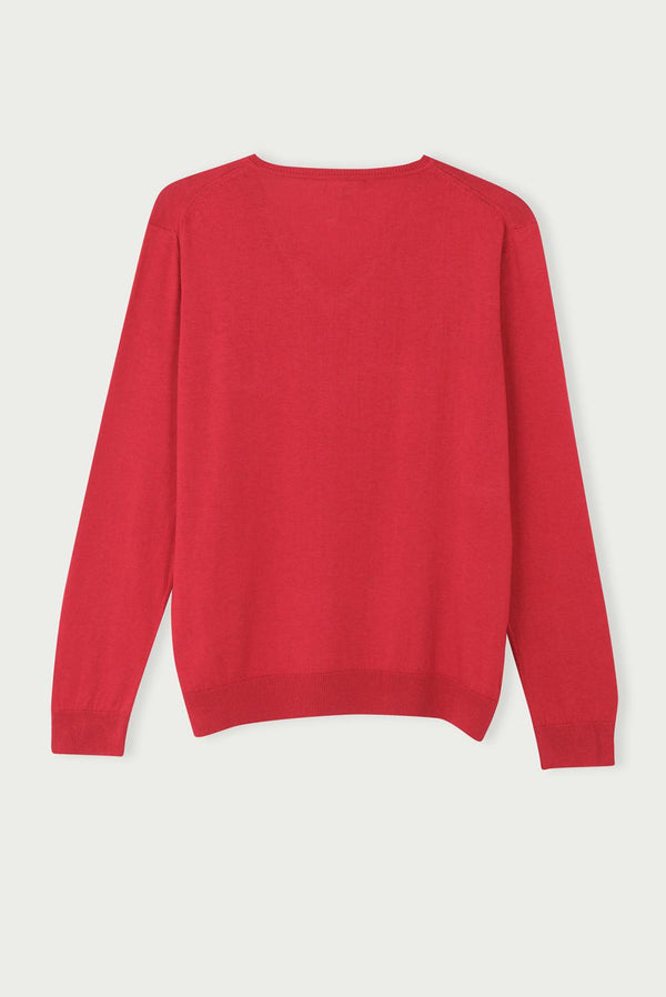 Maglione Uomo Microfibra Rosso