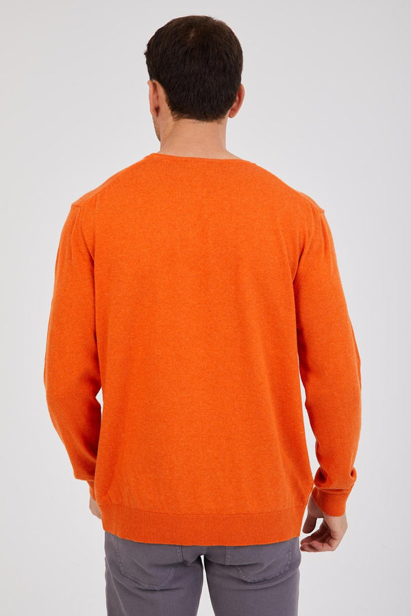 Microfiber Man Sweater Orange