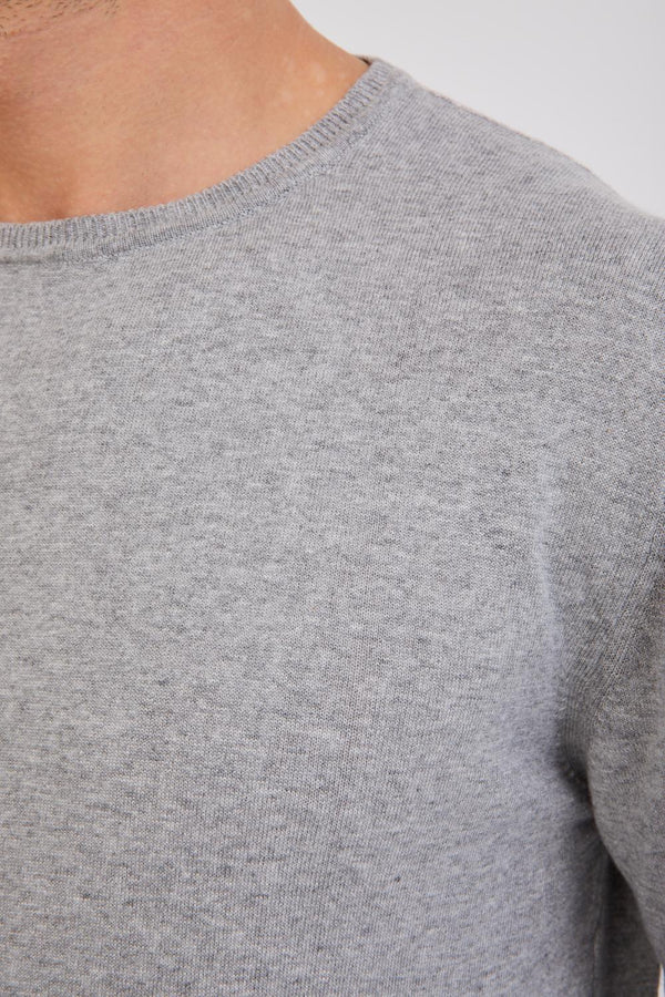 Microfiber Man Sweater Grey
