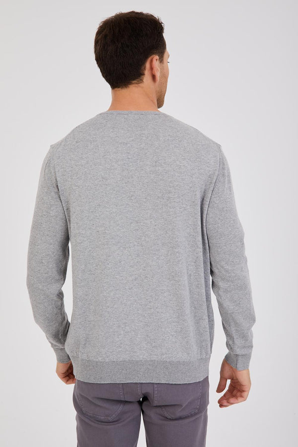 Sueter Hombre Microfibra Gris