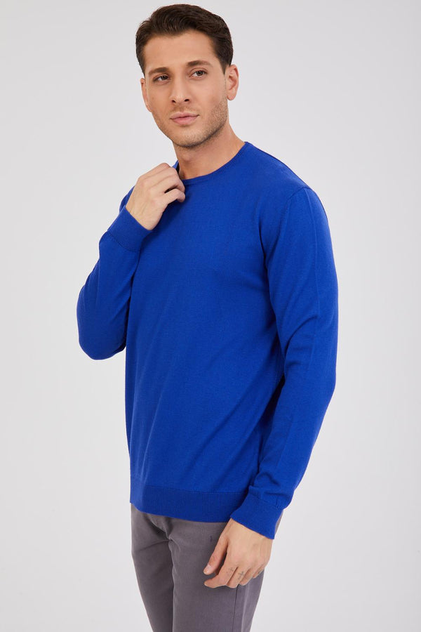 Pull-over Homme Microfibre Bleu marine