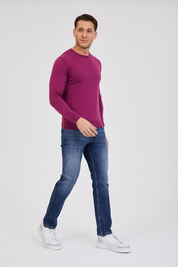 Sueter Hombre Microfibra Morado