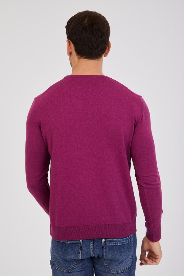 Sueter Hombre Microfibra Morado