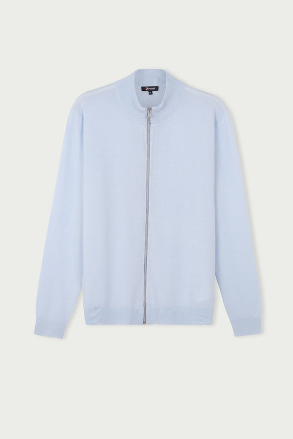 Maglione Uomo Microfibra Celeste