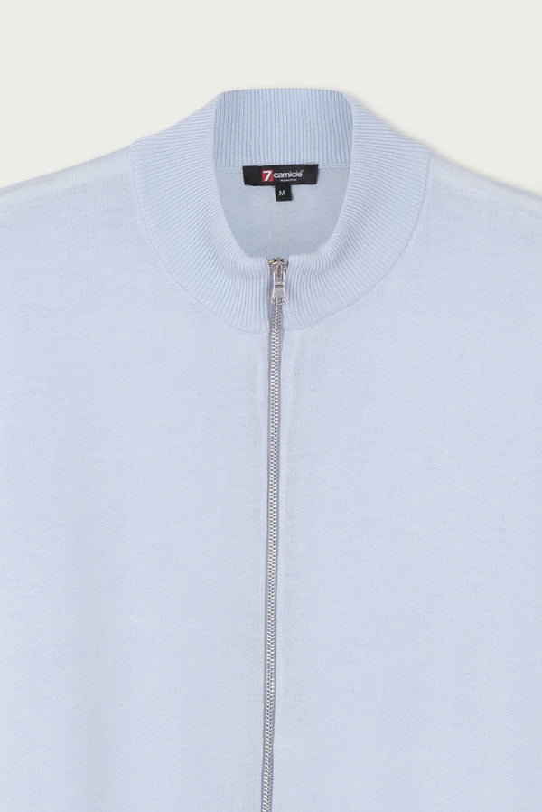 Maglione Uomo Microfibra Celeste
