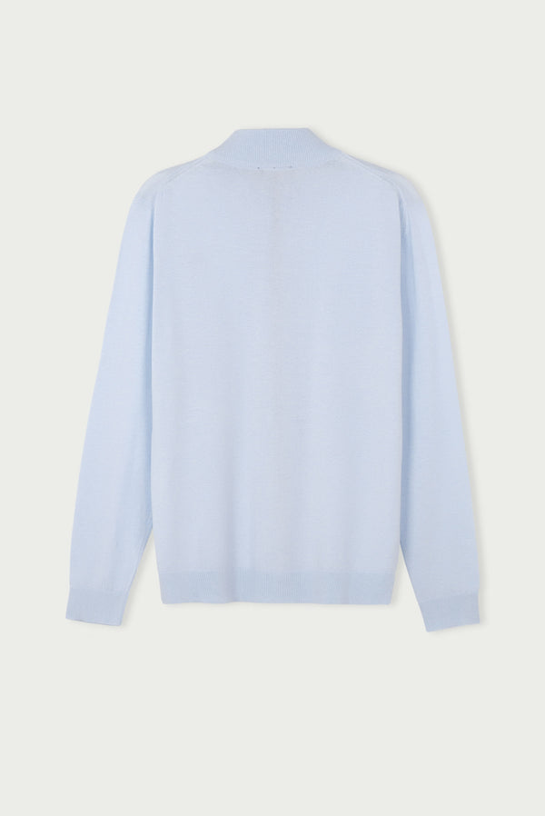 Maglione Uomo Microfibra Celeste