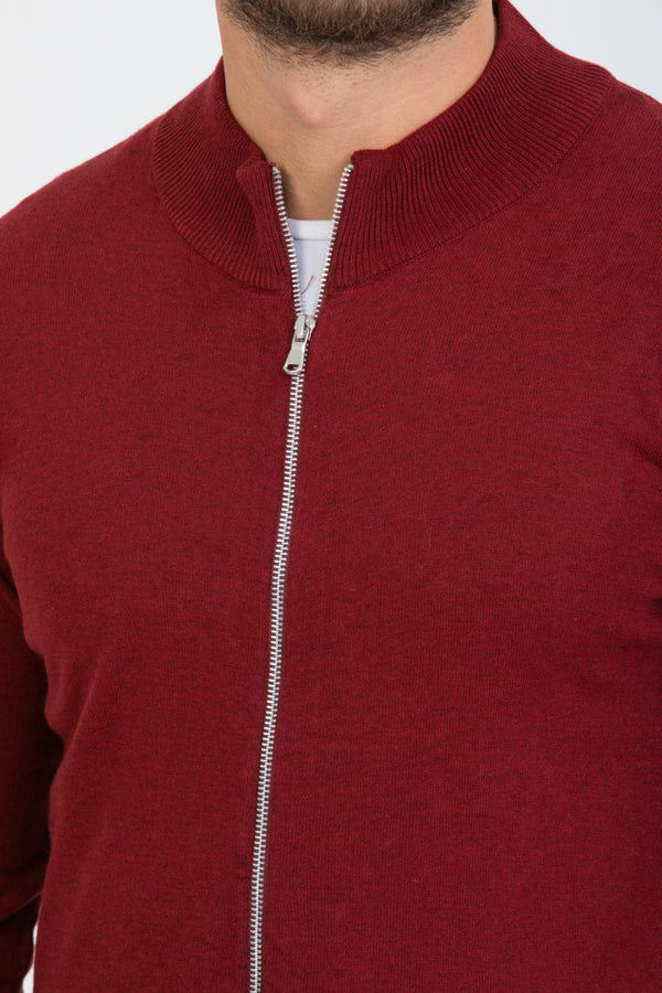 Maglione Uomo Microfibra Rosso